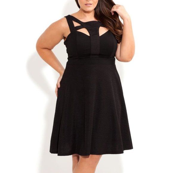 City Chic Dresses & Skirts - City Chic Textured Weave Dress